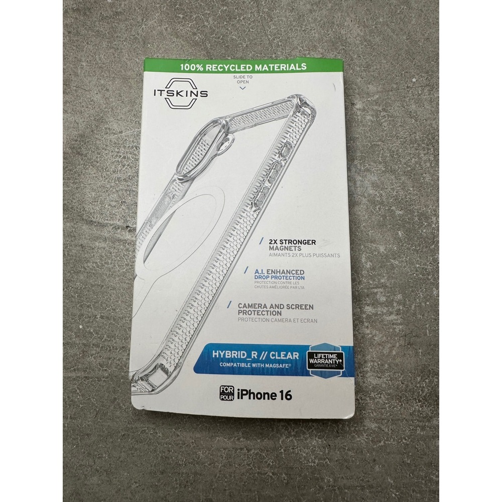 ITSkins Hybrid R Clear MagSafe‎ Compatible Phone Case for iPhone 16